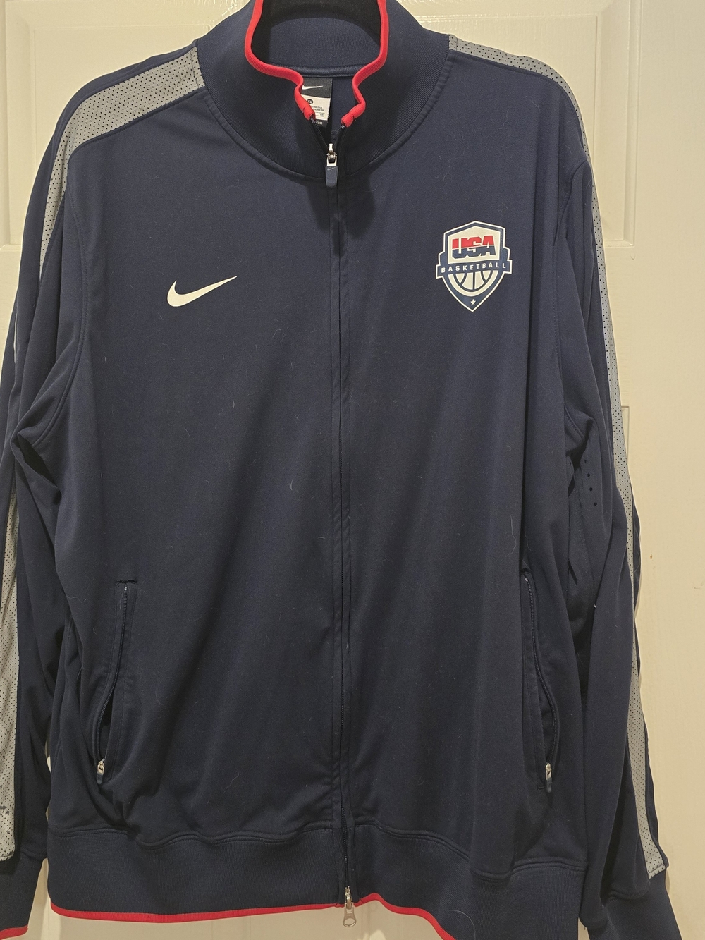 Nike USA Basketball Track Jacket Team USA Full Zip Navy Blue Men's XL